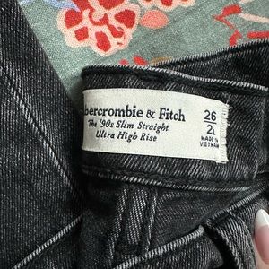 Abercrombie & Fitch Black Slim Straight Jeans